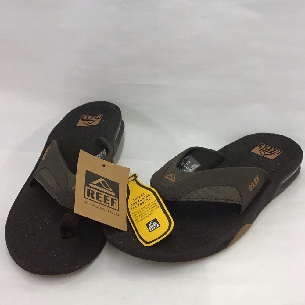 Reef Mens Fanning Sandal Brown Size: 10 - Picture 1 of 3